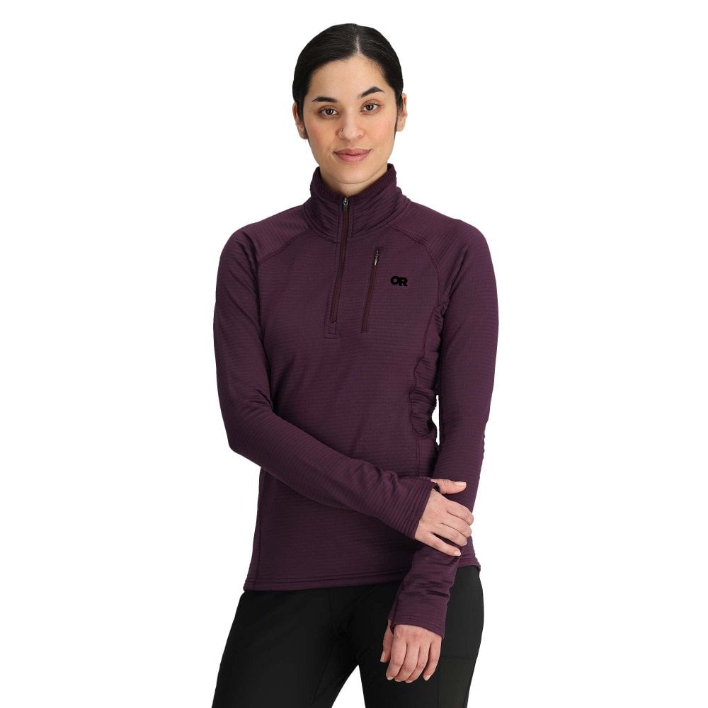 Outdoor Research Vigor Grid 1/4 zip Womens | Amethyst