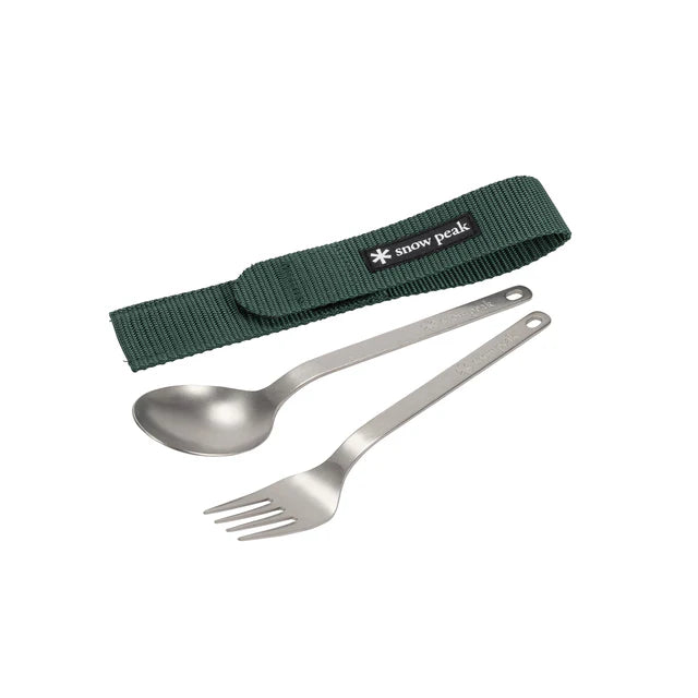 Snow Peak Titanium Fork & Spoon Set